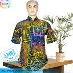 BAJU BATIK CAMPUR WARNA MOTIF PRIA