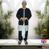 PANGSI ANAK HITAM KOMBINASI BATIK DENGAN DODOT ( Batik Putih )