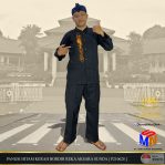 PANGSI BORDIR KUNING EMAS REKA AKSARA SUNDA  [ P210628B ]